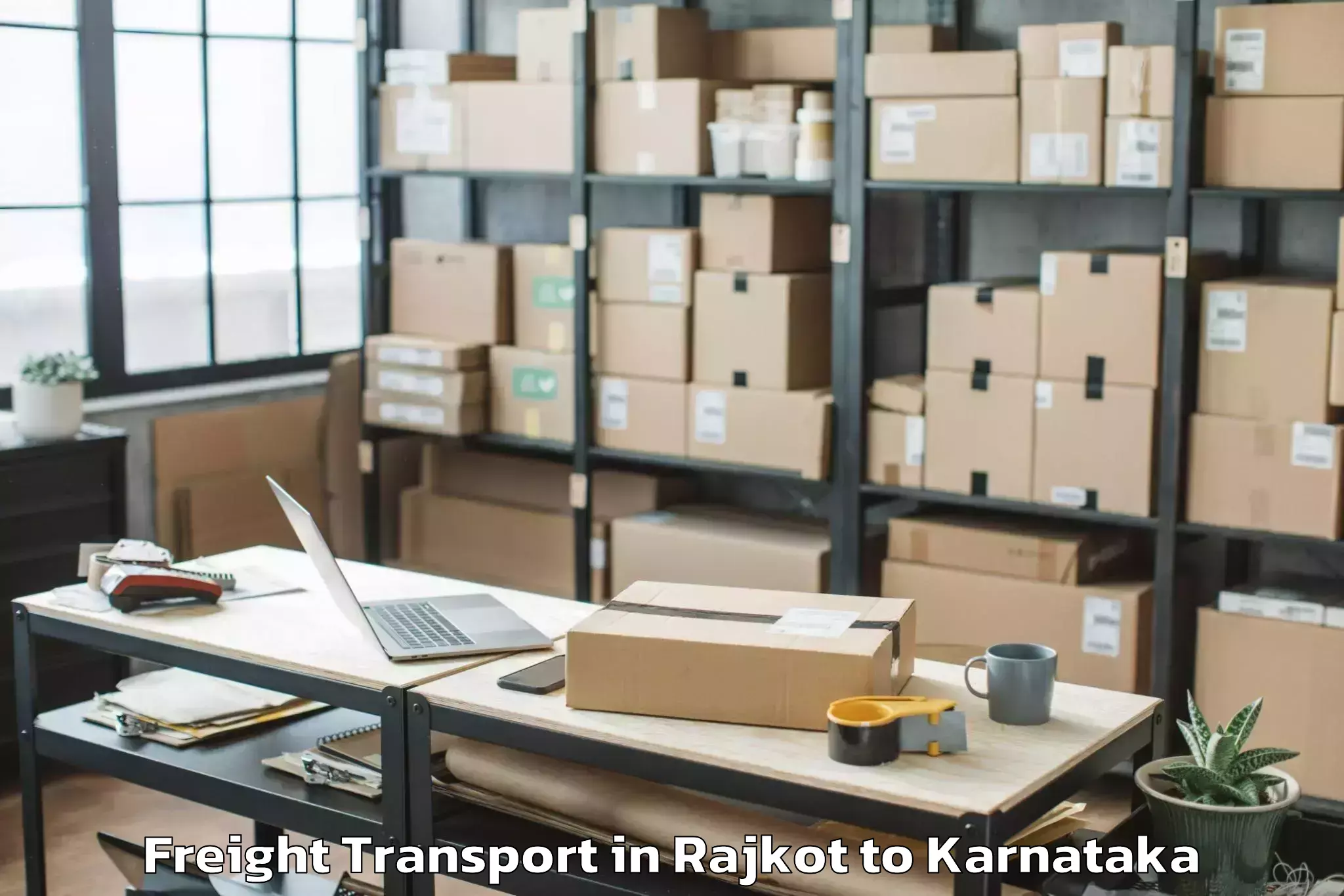 Quality Rajkot to Holalu Freight Transport